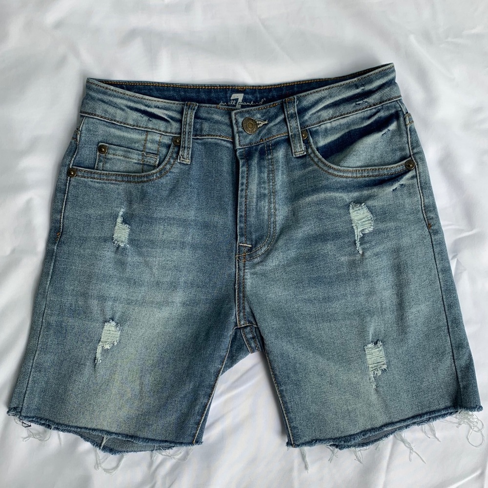 7 FOR ALL MANKIND Kids Jean Shorts Size 12